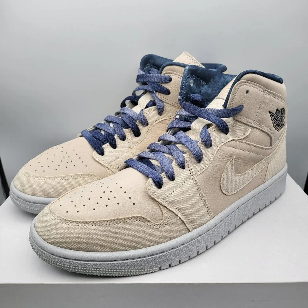 NEW Women 11 / Men 9.5 Air Jordan 1 Mid "Sanddrift" Shoes DM9126-104 - Picture 9 of 10
